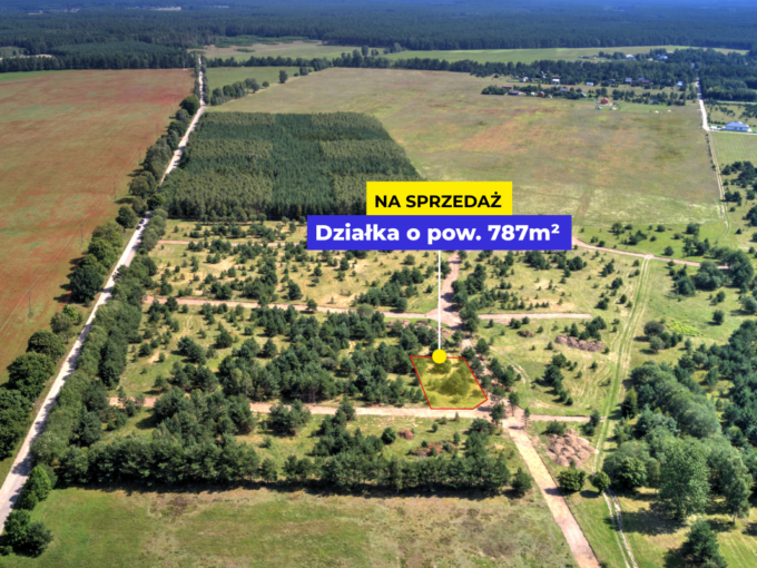 Działka rekreacyjna Dołgie – 789 m²