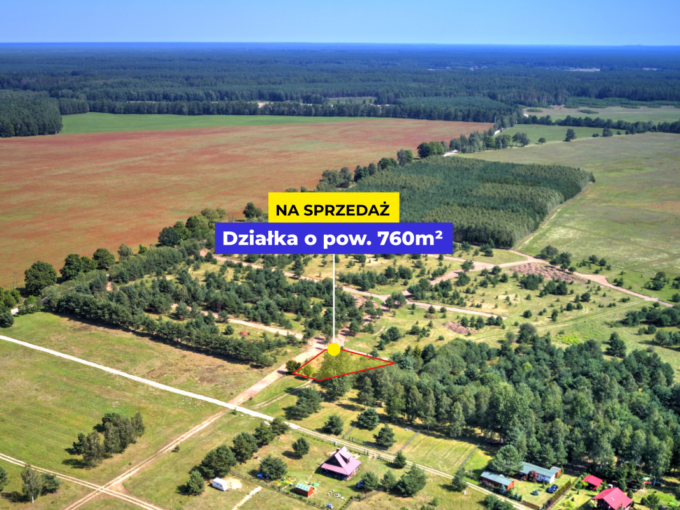 Działka Rekreacyjna 760 m²
