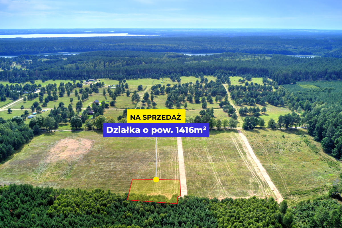 Działka budowlana pod lasem, Dołgie