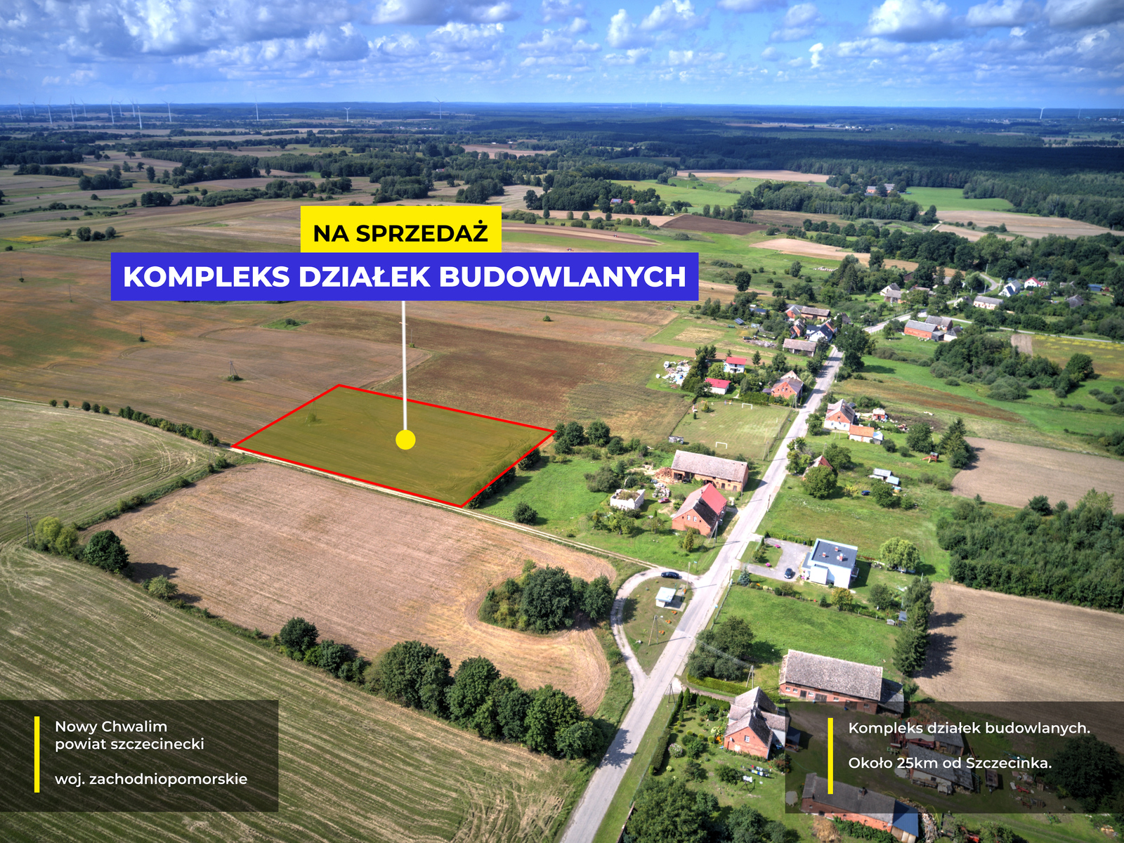 Działki budowlane w Nowym Chwalimiu, gm. Barwice