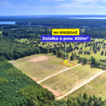 Atrakcyjna działka budowlana przy jeziorze Dołgie