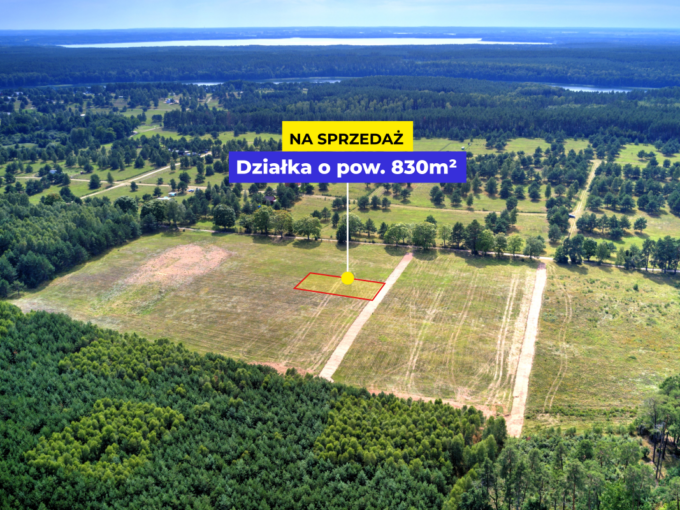 Działka budowlana w pobliżu jeziora Dołgie