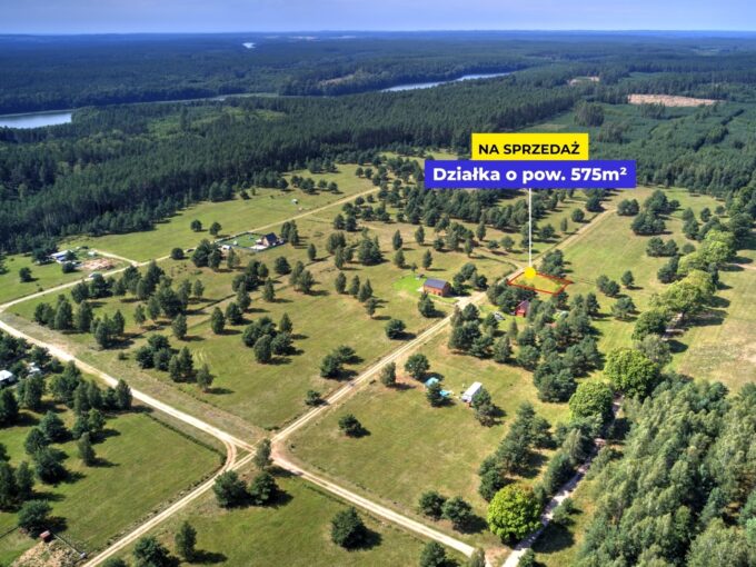 działka budowlana jezioro Dołgie